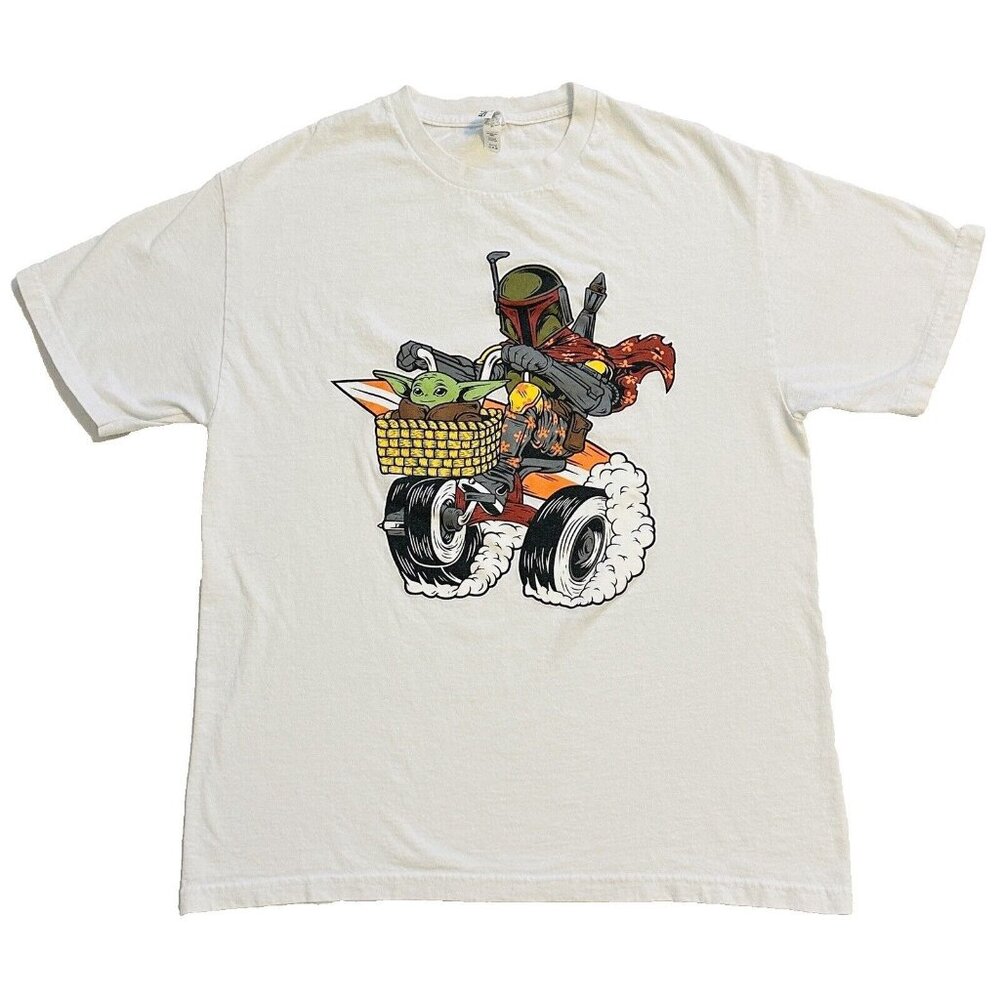 Pipe Dreams Surf Hawaii Star Wars Boba Fett Baby Yoda Mandalorian White …